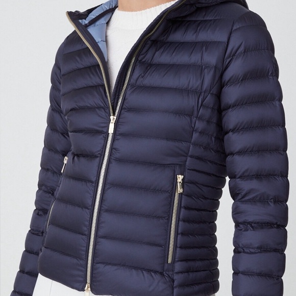 Women’s Black and Cream Puffer Jacket - Picture 2 of 2